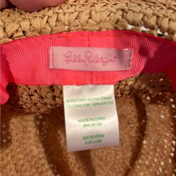 LILLY PULITZER Straw with Floral Band Fedora HAT main image 6